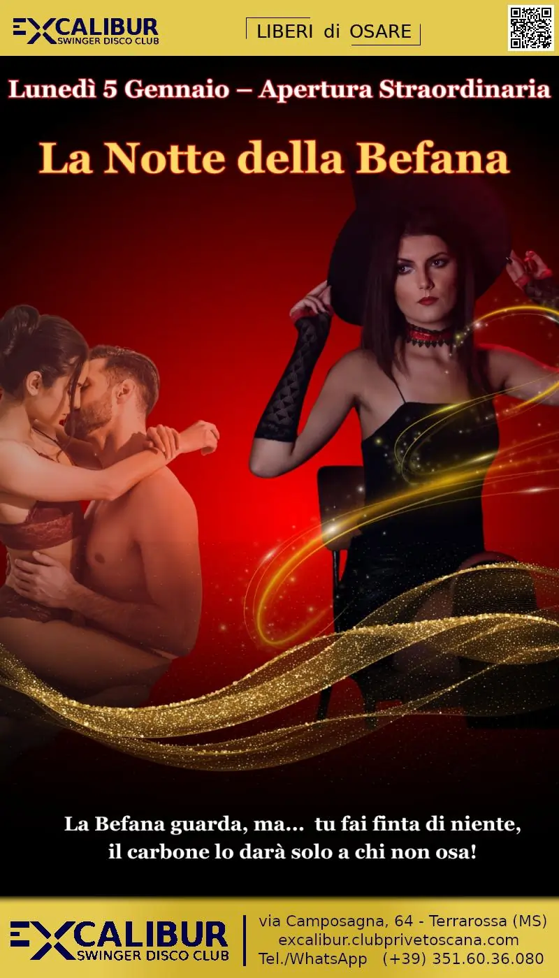 Swinger club prive evento La notte della Befana